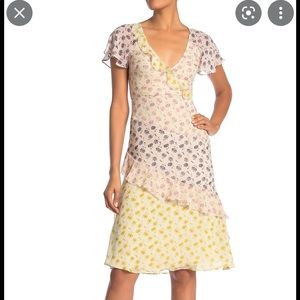 Joie Orita B Floral Silk Dress size 2